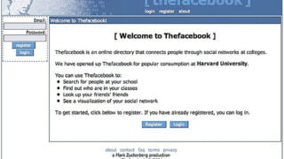 primera version de facebook