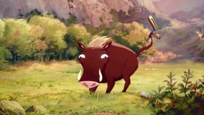 Publicidad GALLO SNACKS – Jabalí en zona de merienda de Aguila 1