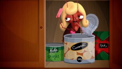 Publicidad CUCATRAP –  Revista Cuca News – El peinado del primo de Cuca