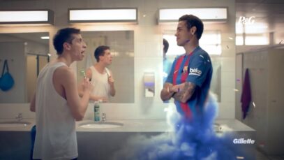 Comercial GILLETTE – Edição Barcelona – Neymar gênio – Mil reais por dia