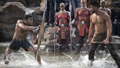 BLACK PANTHER Chadwick Boseman Michael B. Jordan