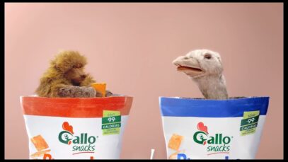 Publicidad Bizcochos GALLO SNACKS – Mono y Avestruz – Soy de Hurlingham