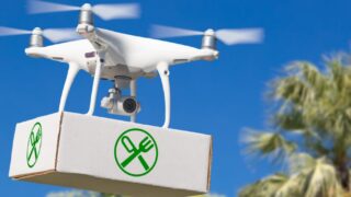 drones hamburguesas uber