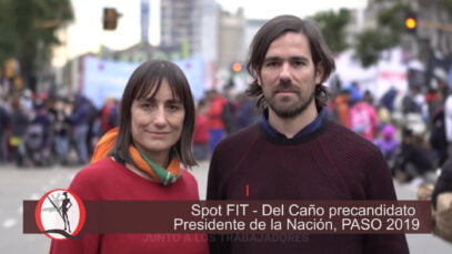 publicidad politica frente de izquierda del caño elecciones paso 2019