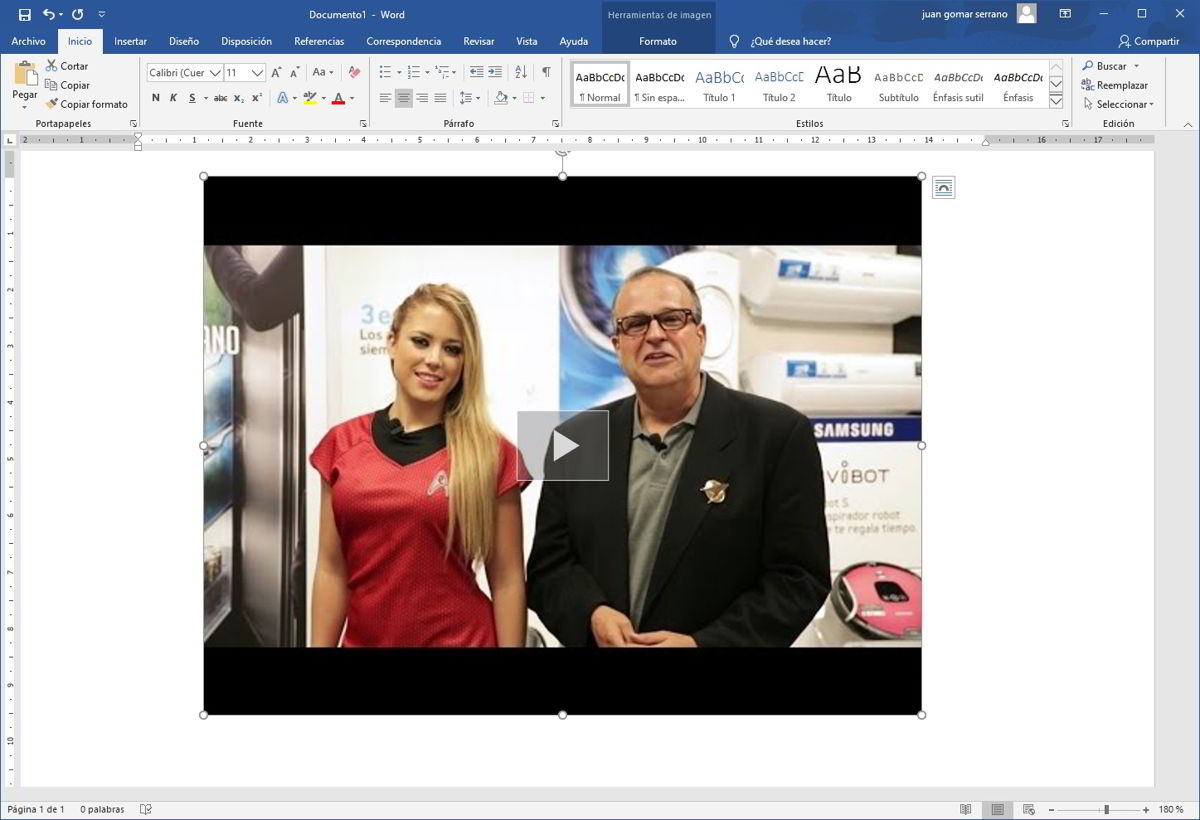 Como insertar videos en Word