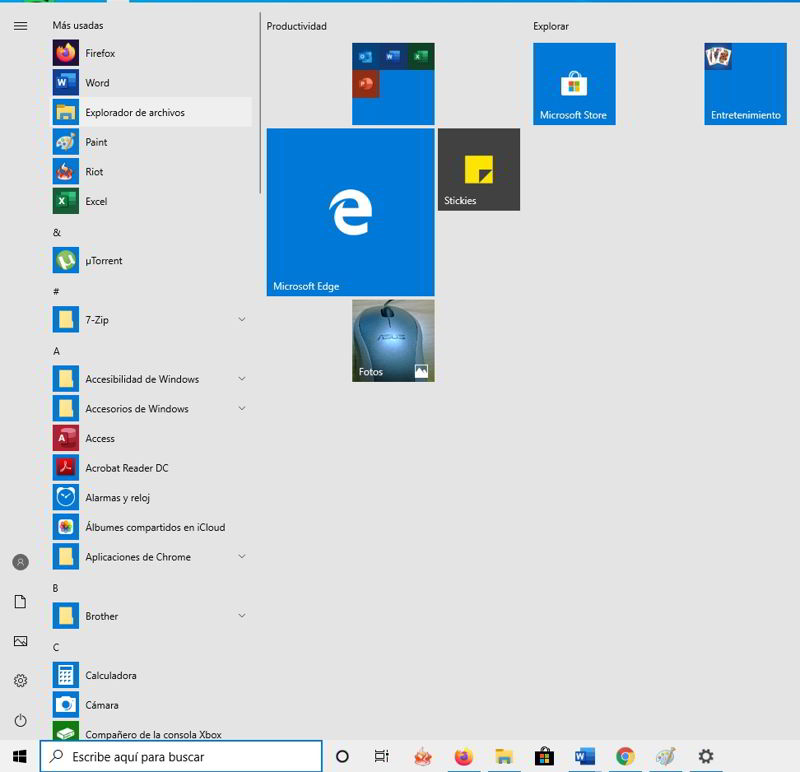 Cómo personalizar el botón Inicio de Windows 10 8 redimensionar baldosas menu inicio 2