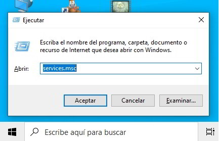 Deshabilitar el Servicio de Windows Update 1