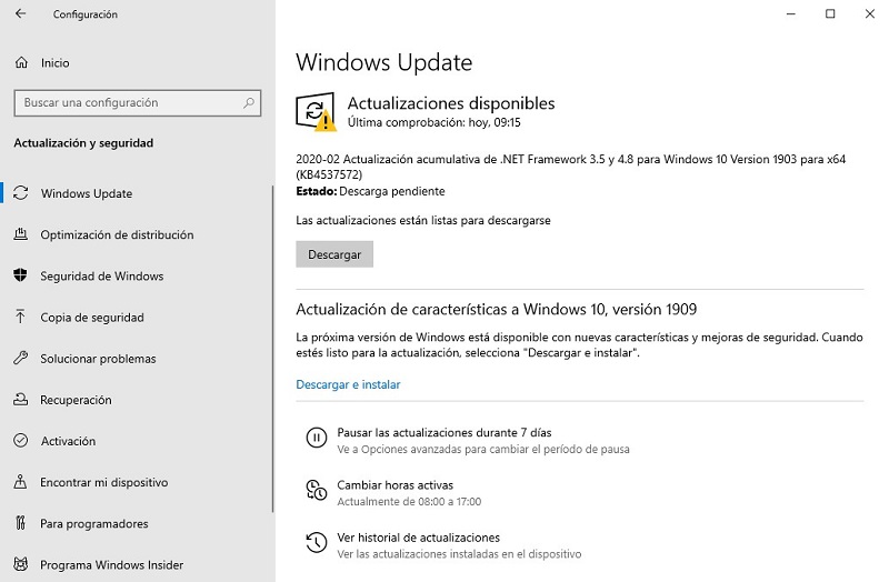 Actualiza Windows 10 y el software