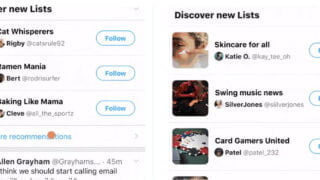 Twitter suma nuevas opciones para descubrir y seguir nuevas listas