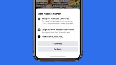 Facebook te mostrará una advertencia antes de compartir noticias sobre