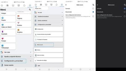 Cómo activar el modo oscuro de Facebook en un móvil