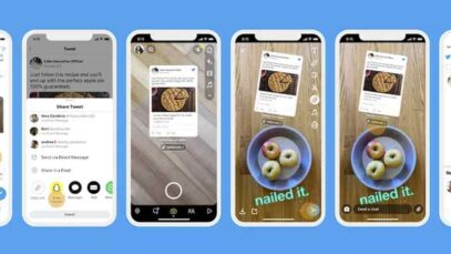 Ya es posible publicar tweets en los snaps de Snapchat