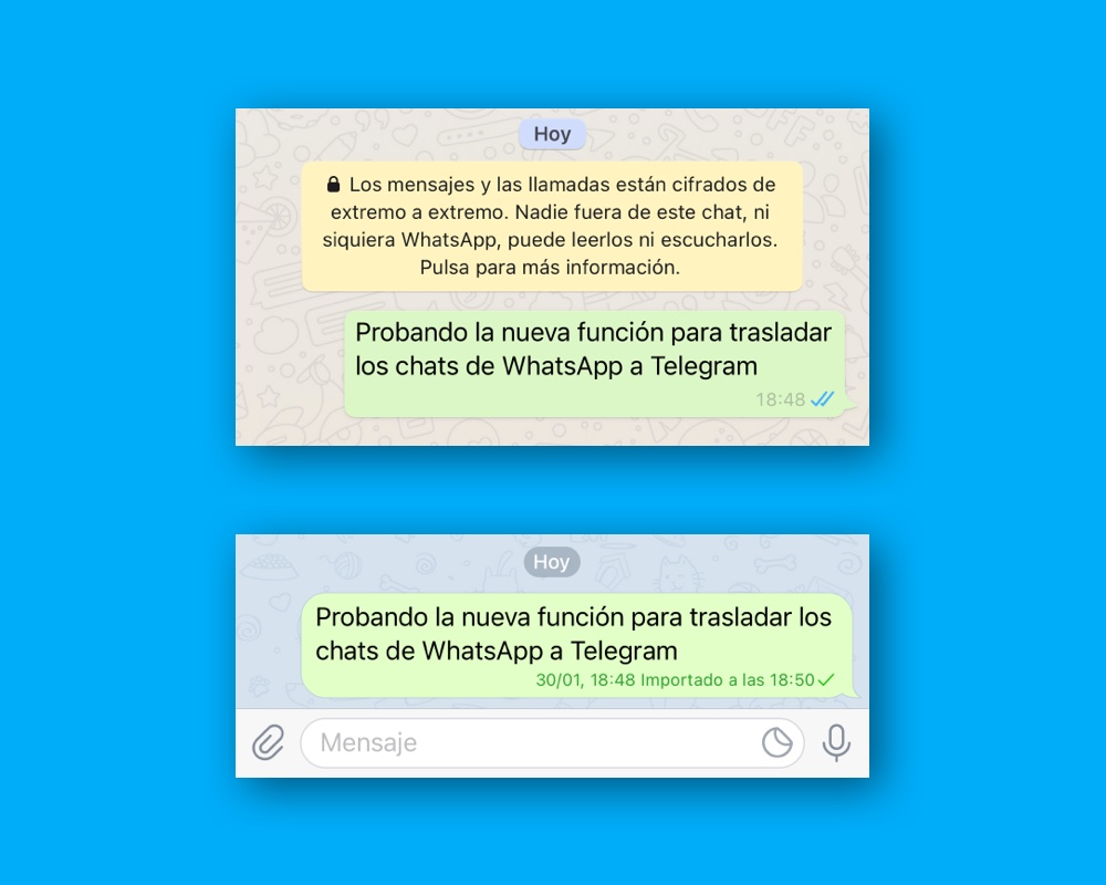Cómo pasar los chats de WhatsApp a Telegram 3