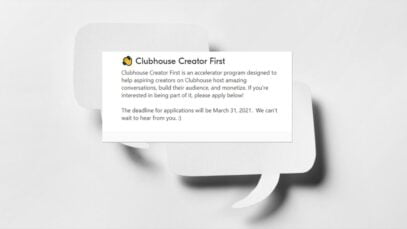 Clubhouse busca voluntarios que quieran monetizar y crecer con ellos