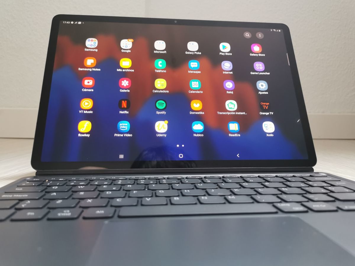 Samsung Galaxy Tab S7 pantalla