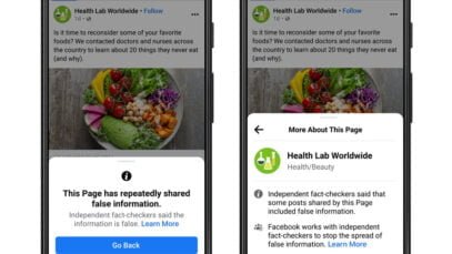 Facebook penalizará a los usuarios y páginas que compartan noticias