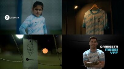 Publicidad Camisetas YPF – Tamaños de Messi: Pulguita, Soñador, Mito