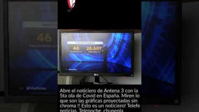 Las gráficas del noticiero de Antena 3 son para volverse