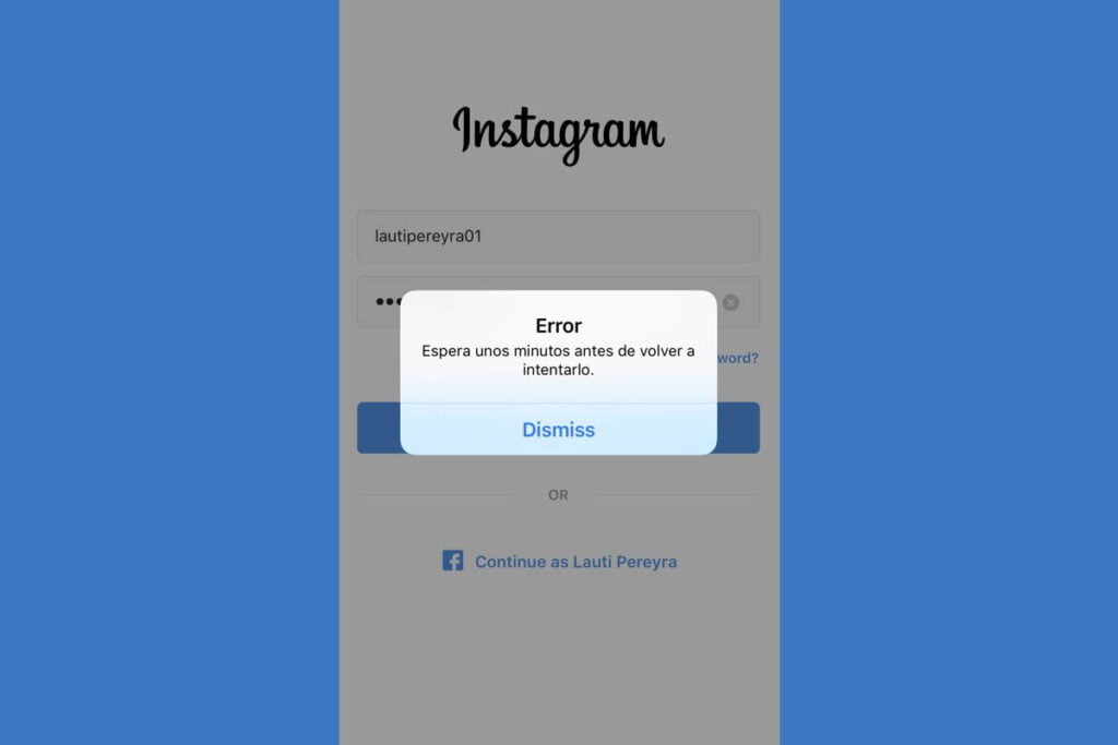 Aguarde Alguns Minutos Antes De Tentar Novamente Instagram