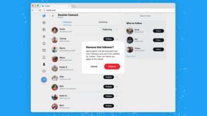 Twitter prueba una nueva opción para eliminar seguidores sin bloquearlos