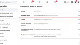Para cambiar el correo electrónico de tu cuenta de Facebook