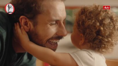 Comercial Café MELITTA – Filho pronunciando “Papai” pela primeira vez