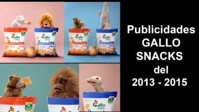 Todas las Publicidades BIZCOCHOS GALLO SNACKS peluches 2013 – 2015