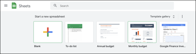 Plantilla de presupuesto de Google Sheets