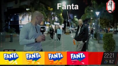 Publicidad FANTA – El Pelado de Crónica en San Justo.