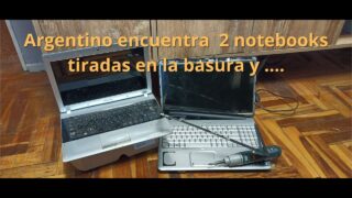 Argentino se encuentra 2 Notebook tiradas en la basura y