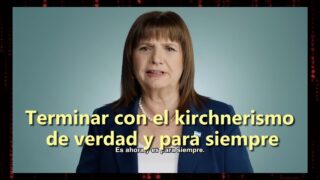 Spot Patricia Bullrich Presidente – Terminar con el kirchnerismo para