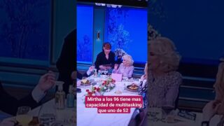 Mirtha a los 96 años muy despierta con #Milei en