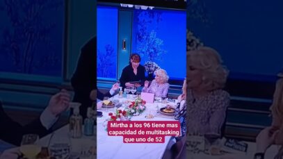 Mirtha a los 96 años muy despierta con #Milei en