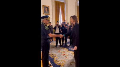 Vicepresidenta de Milei visita a la Policía Federal: apoyo total