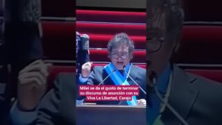 «Viva la Libertad, carajo» Presidente #MILEI en discurso asunción en