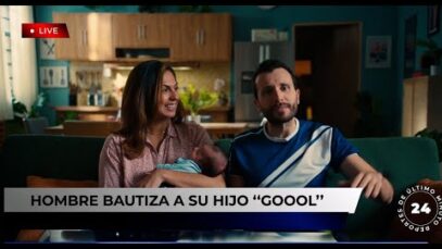 Comercial BANCO INDUSTRIAL – Hombre bautiza a su hijo «GOOL»