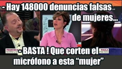 #8M Sonsoles corta el microfono a Mujer Trans Francisca Javier