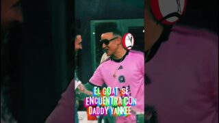 Lionel Messi saluda y abraza a Daddy Yankee #MLS #InterMiami