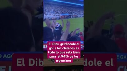El Dibu Martínez gritándole el gol a los hinchas de