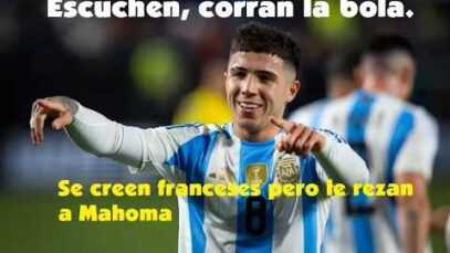 ESCUCHEN, CORRAN LA BOLA: Enzo Fernández ofende a Francia con