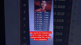 HISTORICO: Franco Colapinto larga 9no en Bakú #F1