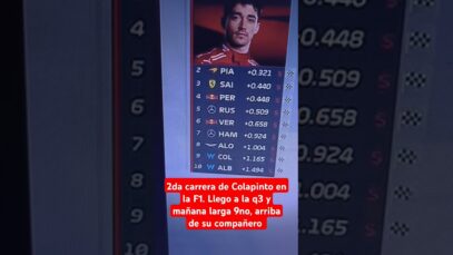 HISTORICO: Franco Colapinto larga 9no en Bakú #F1