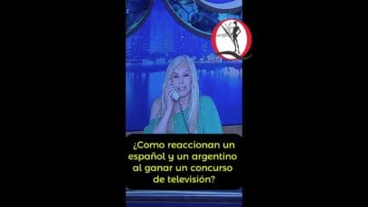 Reacción de 1 español vs 1 argentina al ganar concurso