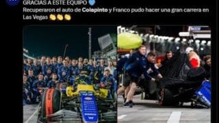 RESUMEN: ¡Colapinto sorprendió en Las Vegas desde el último lugar