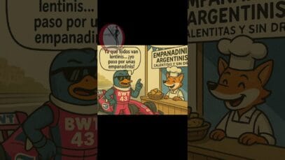 Franco Palominto se bajó por empanadas en Mónaco 🤯 #f1