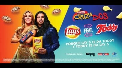 LAY´S y TODDY – Cruzados – Jimena Baron y Ariel