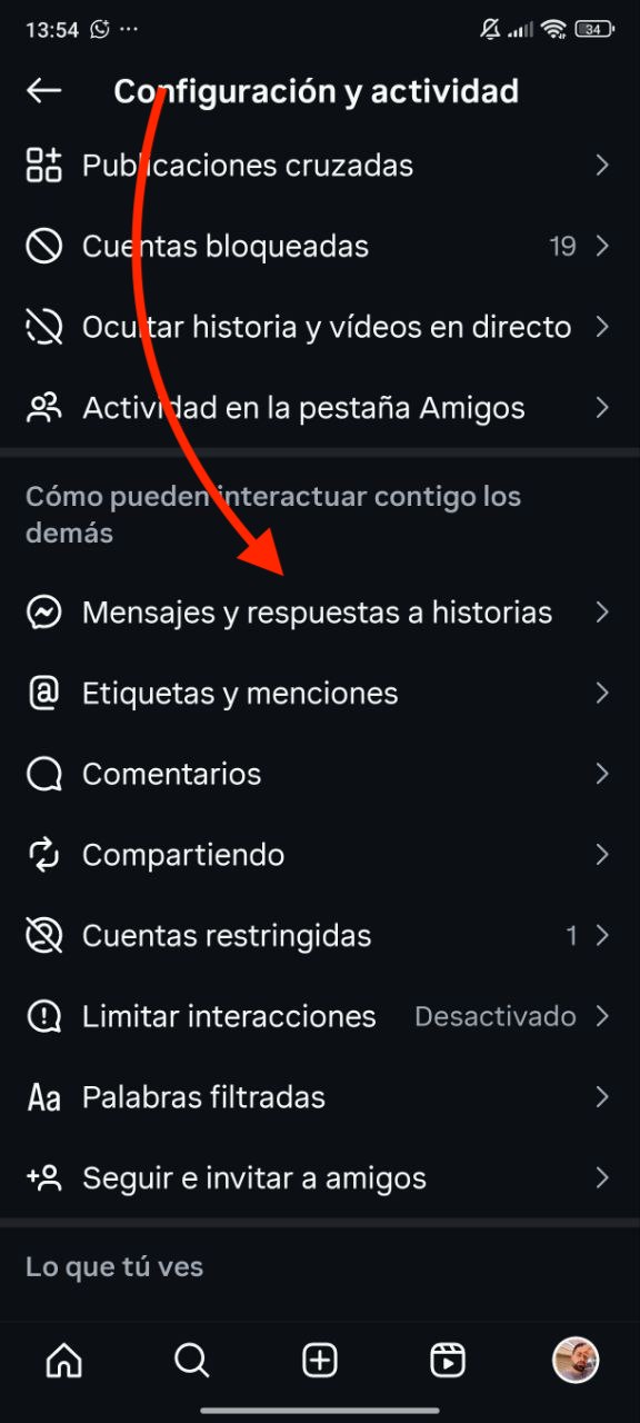 Cómo activar el visto en Instagram: guía paso a paso 4 activar visto instagram 0