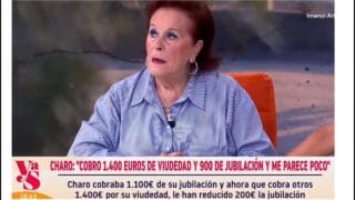 👉 Charo cobra 2.300€ de pensión y se queja en