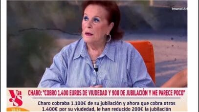 👉 Charo cobra 2.300€ de pensión y se queja en