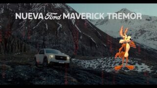 Publicidad Ford Maverick Tremor con Wile E. Coyote (2025)